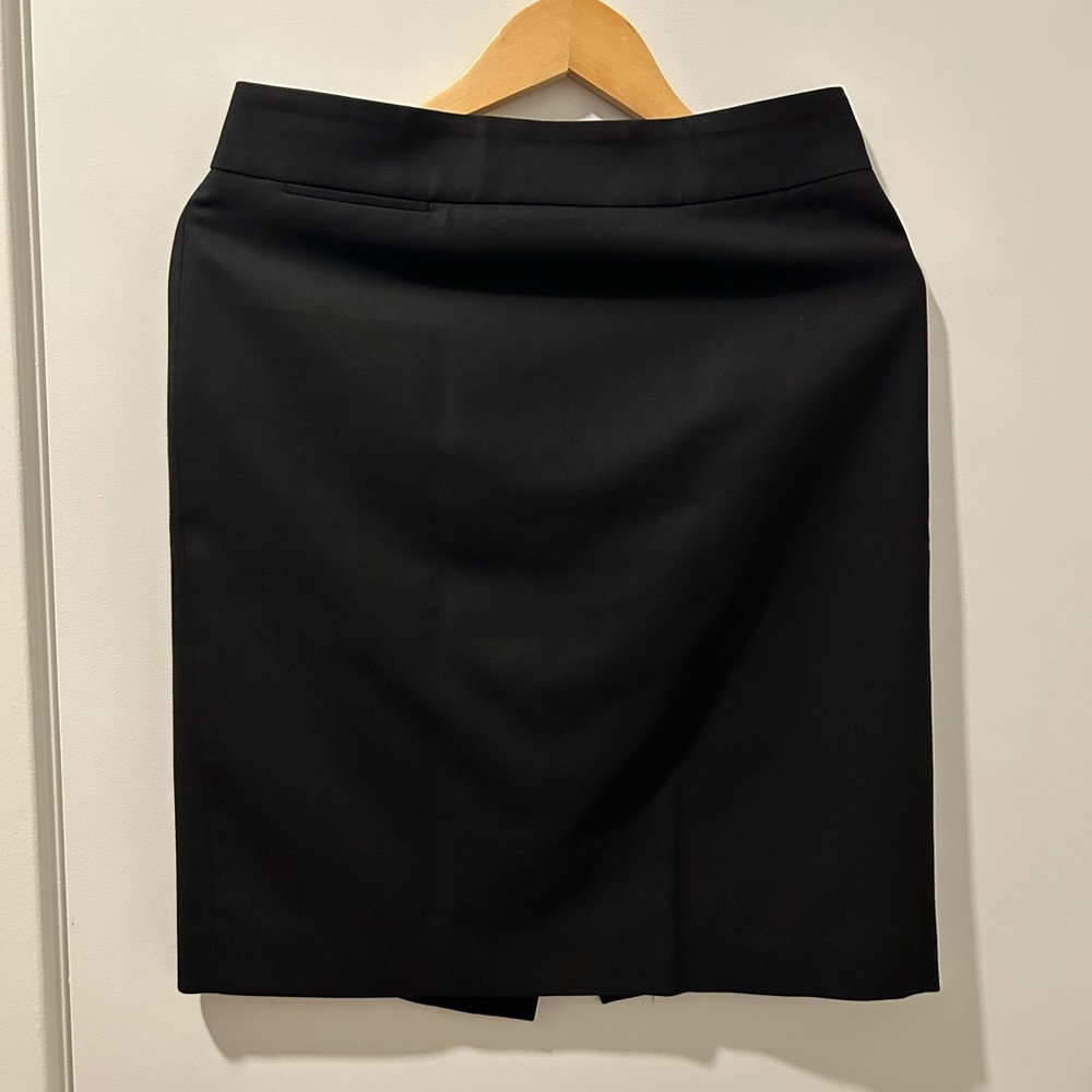 J. Crew Black Knee-Length Pencil Skirt